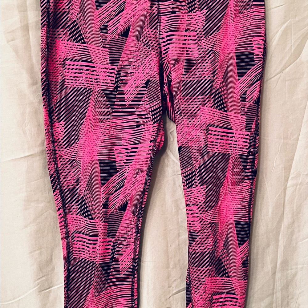Danskin Pink and Black Patterned Leggings